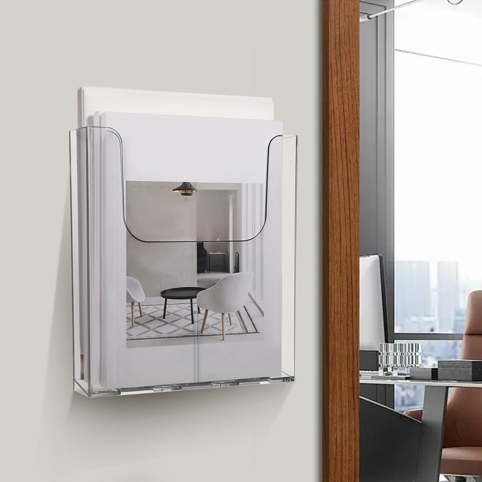 2 unidades de organizador de a - Magazine Holder Rack reseña y precio