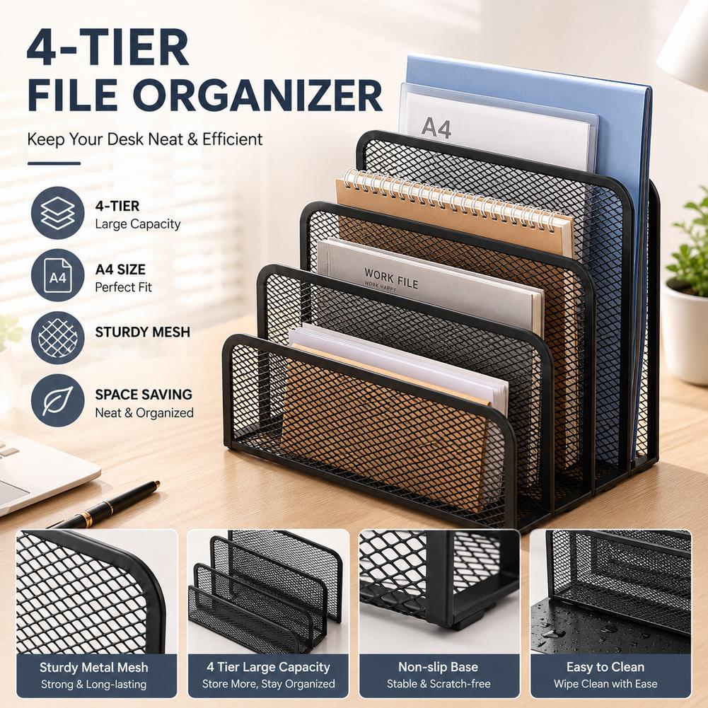 Bandejas para papeles, soporte - Magazine Holder Rack reseña y precio