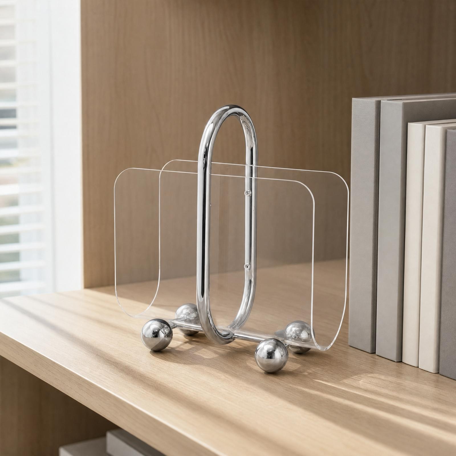 Estante de acrílico para revis - Magazine Holder Rack reseña y precio